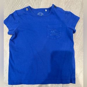 Authentic Burberry Boys Girls Short Sleeve Shirt Top 18 months